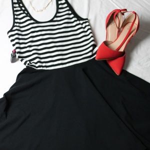 Black and White Derek heart Dress